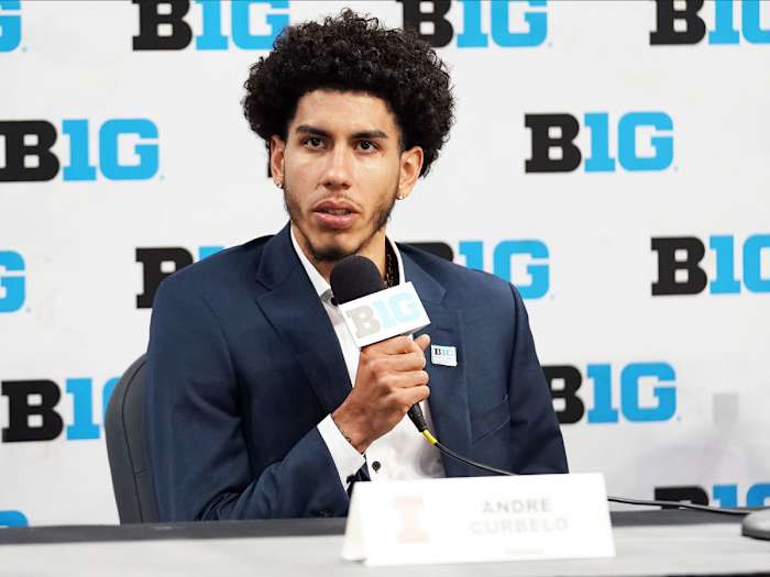 Illinois sophomore Andre Curbelo at Big Ten media days